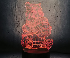 Светильник 3D Винни Пух +подарок, фото 2