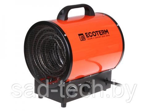 Нагреватель воздуха электр. Ecoterm EHR-09/3E (пушка, 9 кВт, 380 В, термостат)