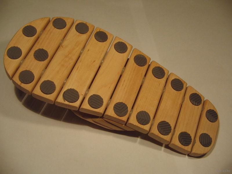Тапки деревянные для бани и сауны - фото 2 - id-p105889730