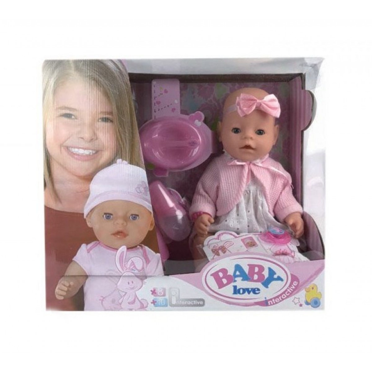 Кукла-пупс Baby love (аналог Baby Born) 8 функций BL021J