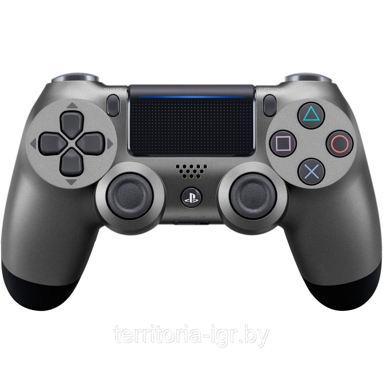 Геймпад Sony PS4 беспроводной DualShock 4 V2 Wireless Steel Black Оригинал - фото 2 - id-p105902984