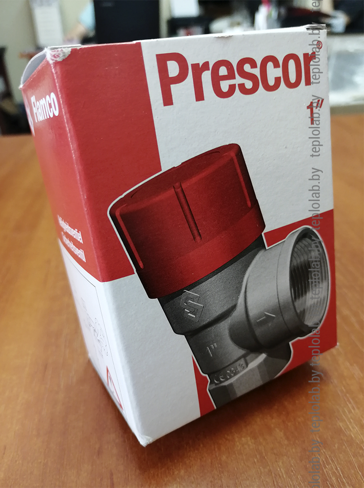 Предохранительный клапан Flamco Prescor 1", 3 бара - фото 2 - id-p101027349
