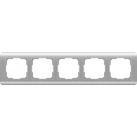 Рамка на 5 постов (серебряный) WL12-Frame-05