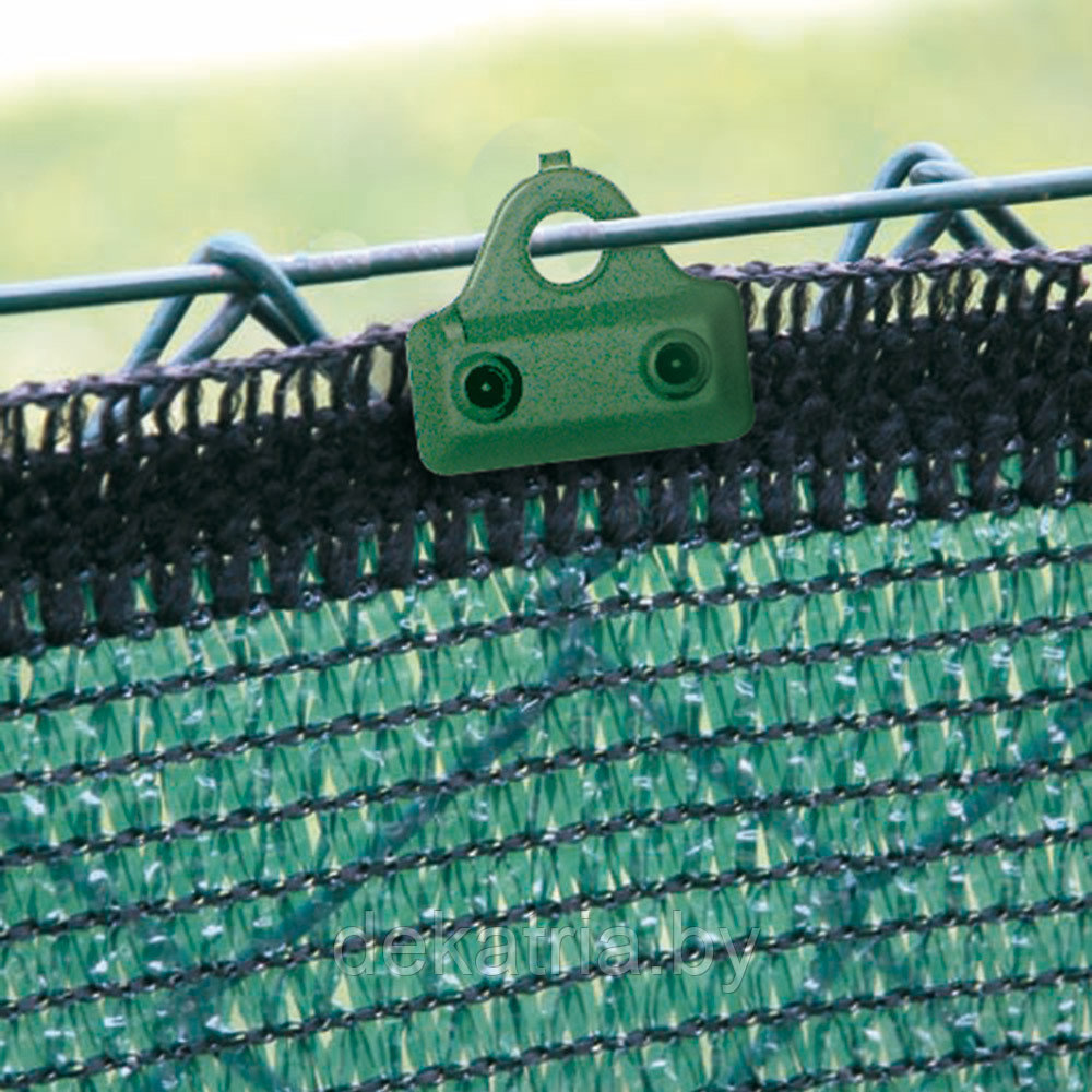 Пластиковый зажим 50 мм. для сетки зеленые. Италия. - фото 1 - id-p105932377