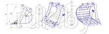 Ковш экскаватор-погрузчик Komatsu WB97S5