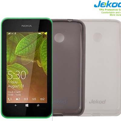 Силиконовый чехол Jekod TPU Case Black для Nokia Lumia 530 - фото 3 - id-p105932343