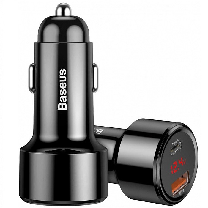 Автомобильное зарядное устройство Baseus Magic Series CCMLC20C-01 (Black) - фото 2 - id-p105932811