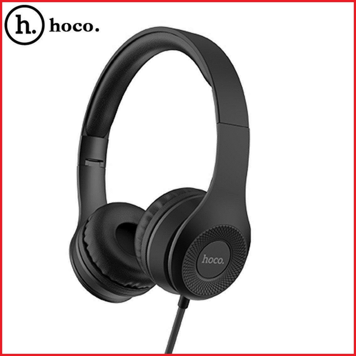 Наушники Hoco W21 Graceful charm проводная гарнитура с микрофоном (черный)