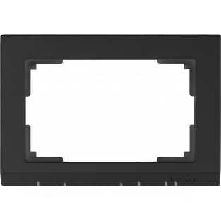 Рамка для двойной розетки (черный) WL04-Frame-01-DBL-black - фото 1 - id-p106001441