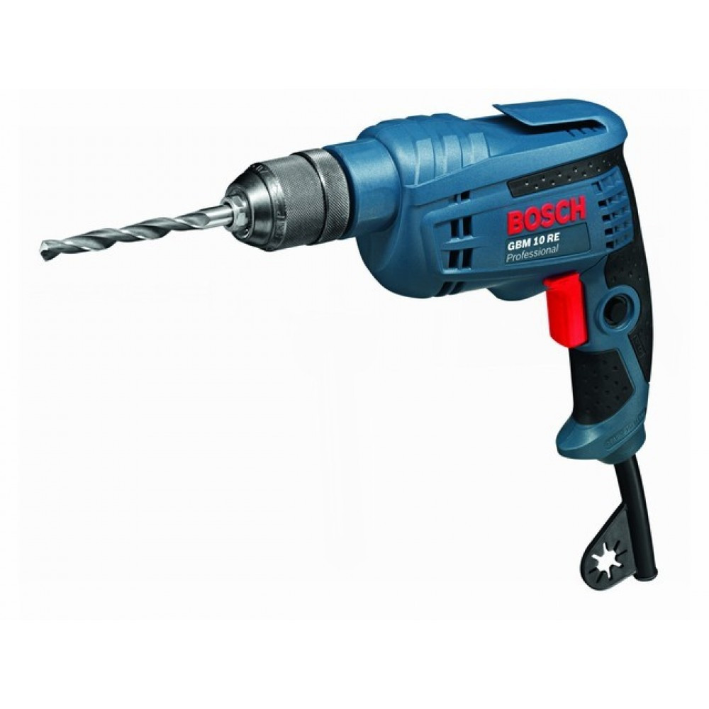 Дрель BOSCH GBM 10 RE в кор. (600 Вт, патрон БЗП, 1 скор.)