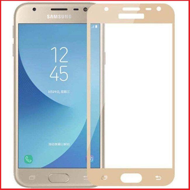 Защитное стекло Full-Screen для Samsung Galaxy J2 (2018) J250 / J2 Pro золотой (5D-9D с полн прокл)