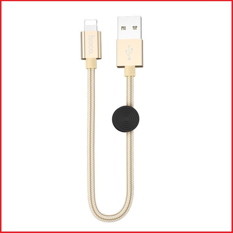USB дата-кабель for Lightning Hoco X35 Premium charging data cable 0,25m золотой - фото 1 - id-p106000644