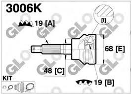 Шрус колесный Рено - фото 1 - id-p106001942