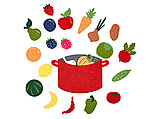 Сумка-игралка Овощи, фрукты и ягоды, фото 2