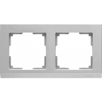 Рамка на 2 поста (серебряный) WL04-Frame-02