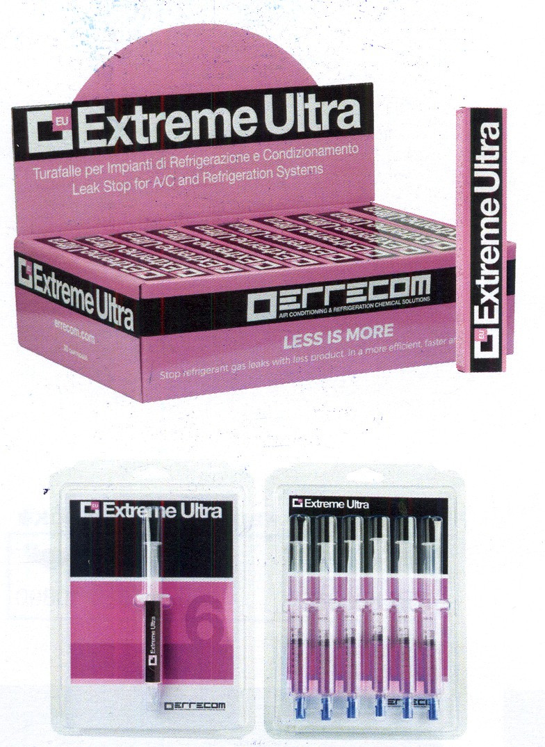 Герметик для холод. систем ERRECOM "EXTREME ULTRA" (Картридж 6ml с адапт SAE 1/4 и 5/16) - фото 1 - id-p101536755