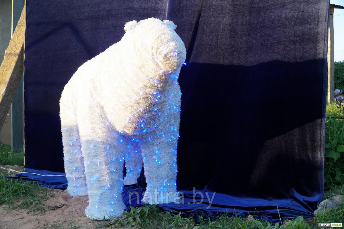 Световая фигура Медведь в мишуре - фото 3 - id-p106011316