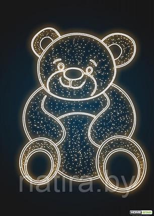 Фасадное панно световое Медведь, фото 2