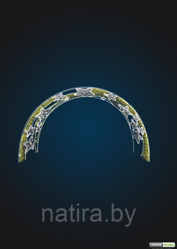 Световая арка Звезды в мишуре - фото 1 - id-p106011522