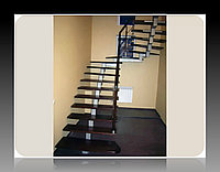 Лестницы на центральном косоуре 180 градусов модель 25