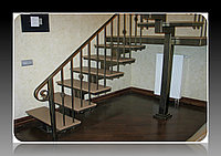 Центральный косоур лестницы 180 градусов модель 27