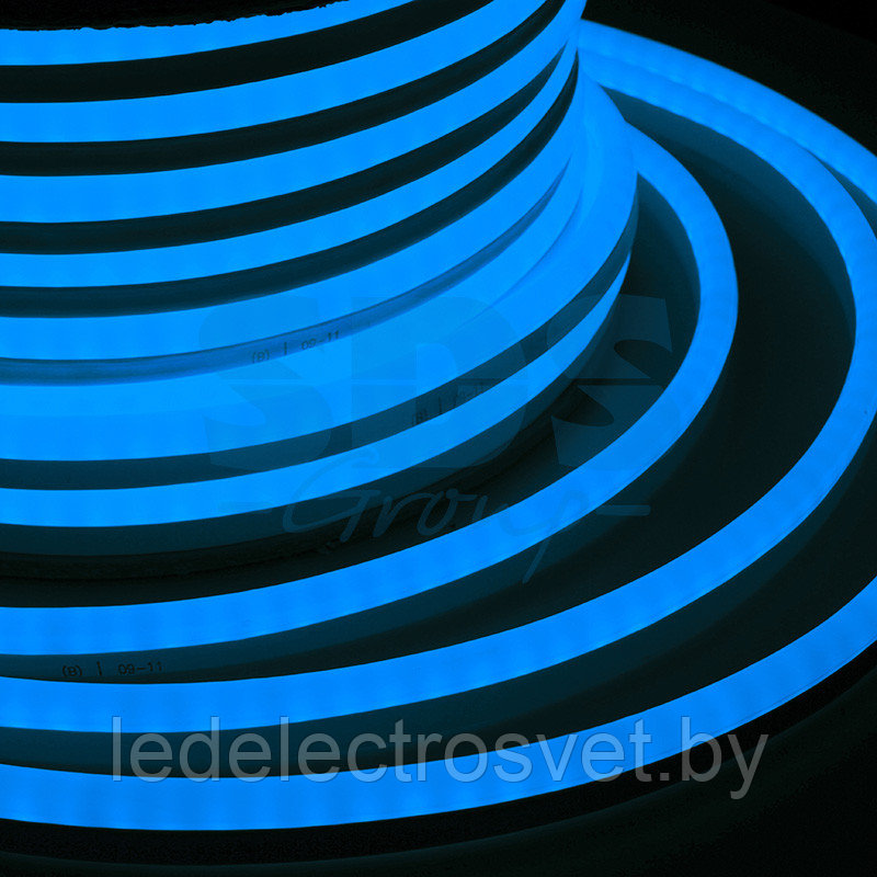 Гибкий Неон LED SMD, синий, 120 LED/м, бухта 50м