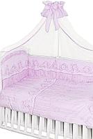 Комплект в кроватку Зая-Зай 7 предметов розовый