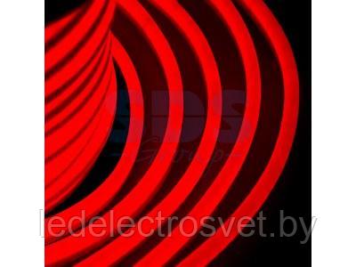 Гибкий Неон LED  - красный, оболочка красная, бухта 50м