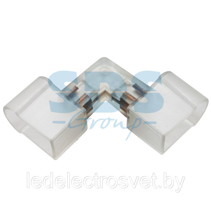 Коннектор для Гибкого Неона 12х26, внешний угол (без иглы)