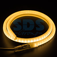 Гибкий Неон LED SMD, форма - D, тёплый белый, 120 LED/м,  бухта 100м