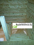 Деревянная лестница с поворотом на 180 К-003м, фото 6