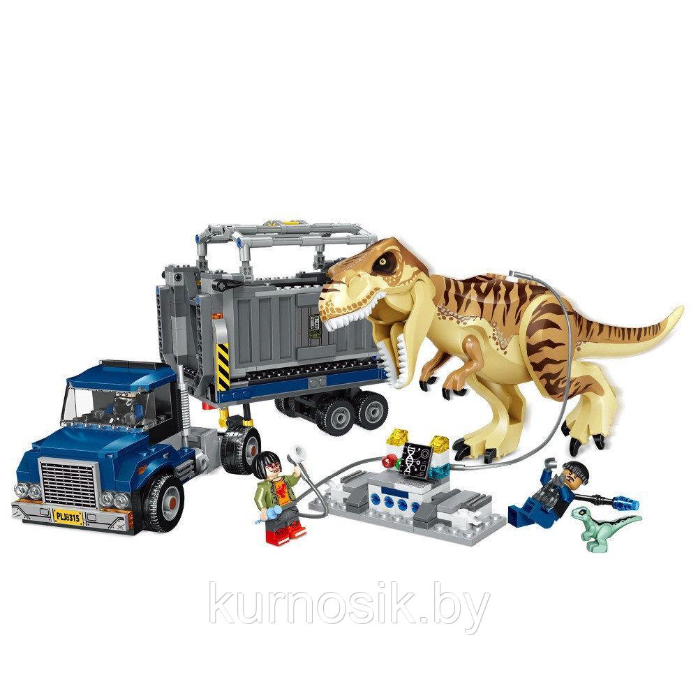 Конструктор 10927 BELA Dinosaur World ʺТранспорт для перевозки Ти-Рексаʺ, 638 деталей - фото 6 - id-p106078378