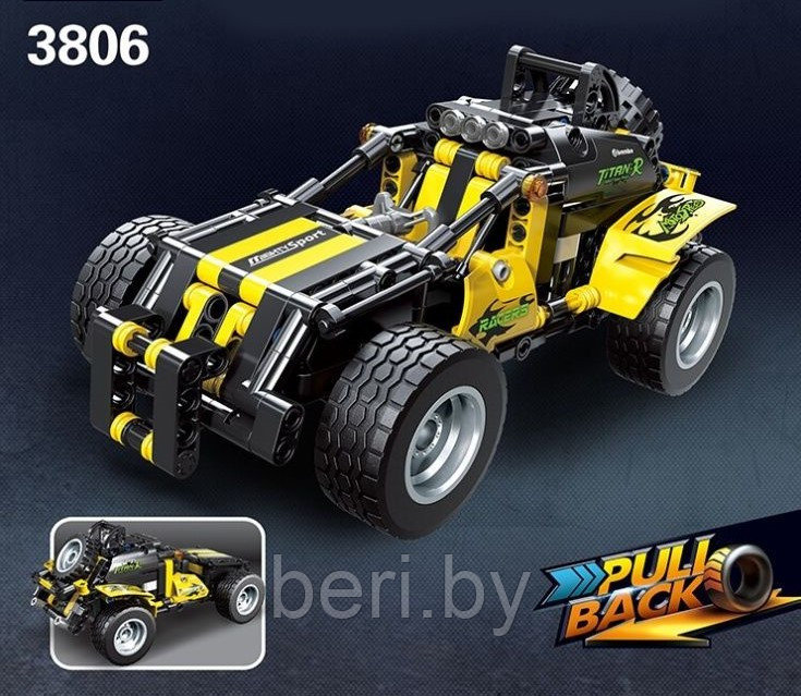 3806 Конструктор DECOOL Technic "Внедорожный гонщик", аналог LEGO Technic, 392 детали - фото 2 - id-p106101120