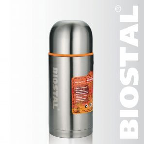 Термос Biostal NВP-500 (0.5 л.) с двумя пробками и чашкой. - фото 1 - id-p5831816