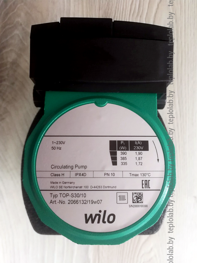 Wilo TOP-S 30/10 EM PN6/10, 220 В циркуляционный насос - фото 4 - id-p18700585