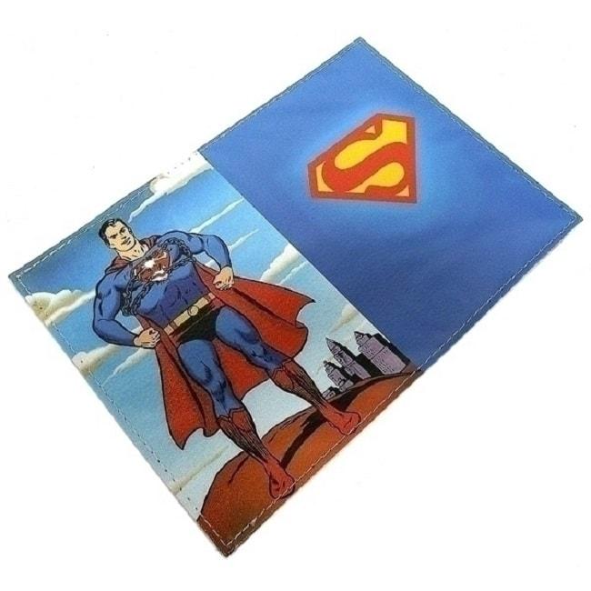 Обложка на паспорт «Superman» кожаная - фото 1 - id-p106102534