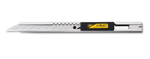 Нож OLFA SAC-1 для графических работ, корпус из нержавеющей стали (Япония) - фото 1 - id-p106102899