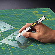 Нож OLFA SAC-1 для графических работ, корпус из нержавеющей стали (Япония), фото 2