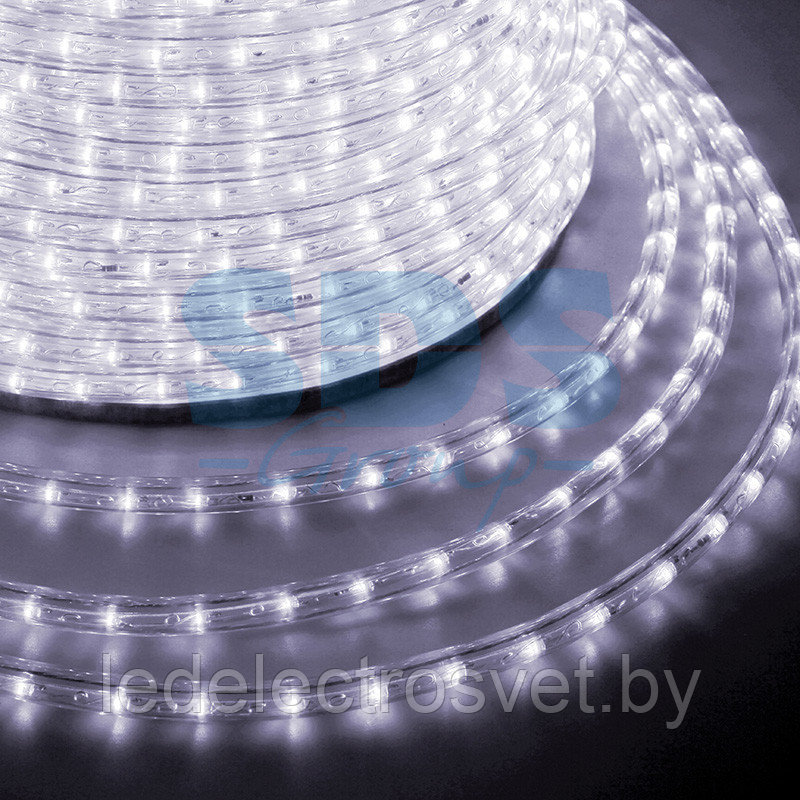 Дюралайт LED, постоянное свечение (2W) - белый Эконом 24 LED/м , бухта 100м - фото 1 - id-p106103671