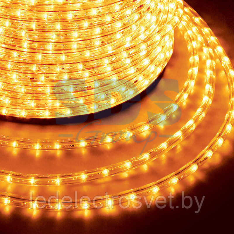 Дюралайт LED, постоянное свечение (2W) - желтый, 36 LED/м, бухта 100м Neon-Night - фото 1 - id-p106103674