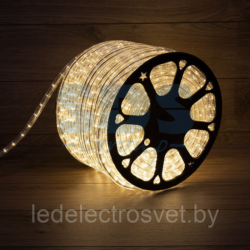 Дюралайт LED, постоянное свечение (2W) - ТЕПЛЫЙ БЕЛЫЙ, 36 LED/м, бухта 100м - фото 1 - id-p106103689