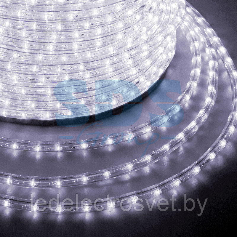 Дюралайт LED, постоянное свечение (2W) - белый, 30 LED/м, бухта 100м