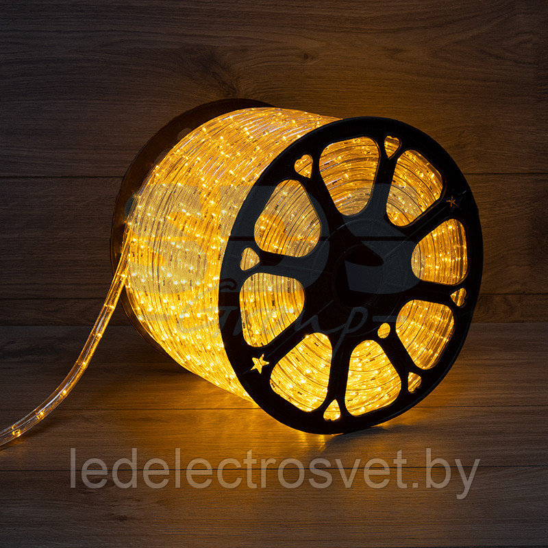 Дюралайт LED, постоянное свечение (2W) - желтый, 30 LED/м, бухта 100м - фото 1 - id-p106103646