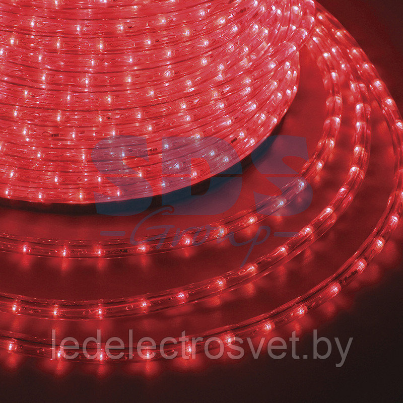 Дюралайт LED, постоянное свечение (2W) - красный, 30 LED/м, бухта 100м - фото 1 - id-p106103652