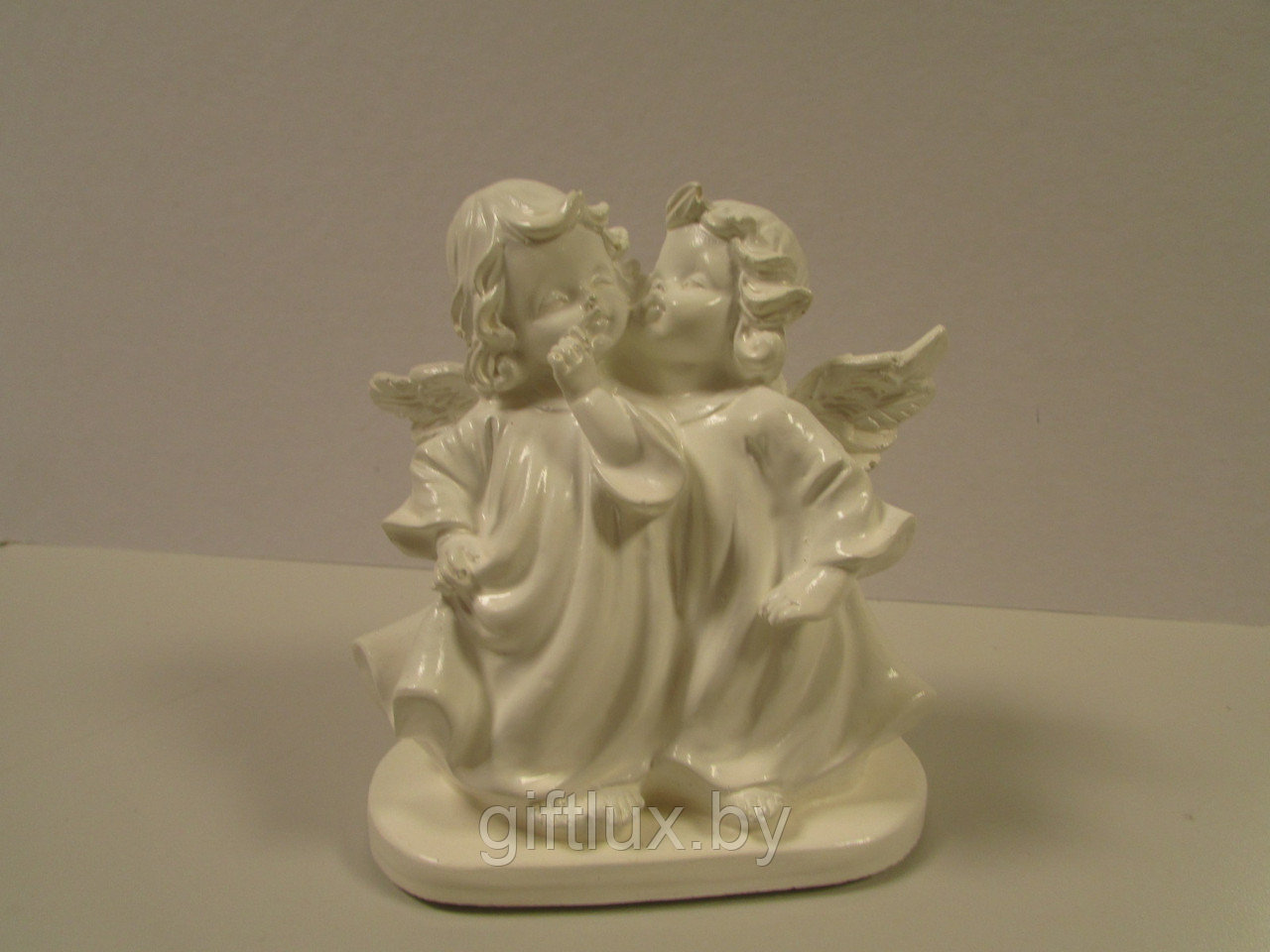 Ангелы "Прикосновение"сувенир, гипс, 11*12 см