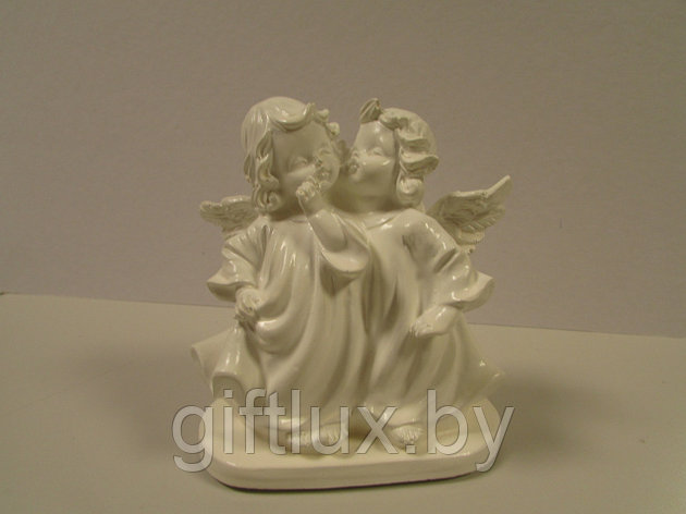Ангелы "Прикосновение"сувенир, гипс, 11*12 см, фото 2