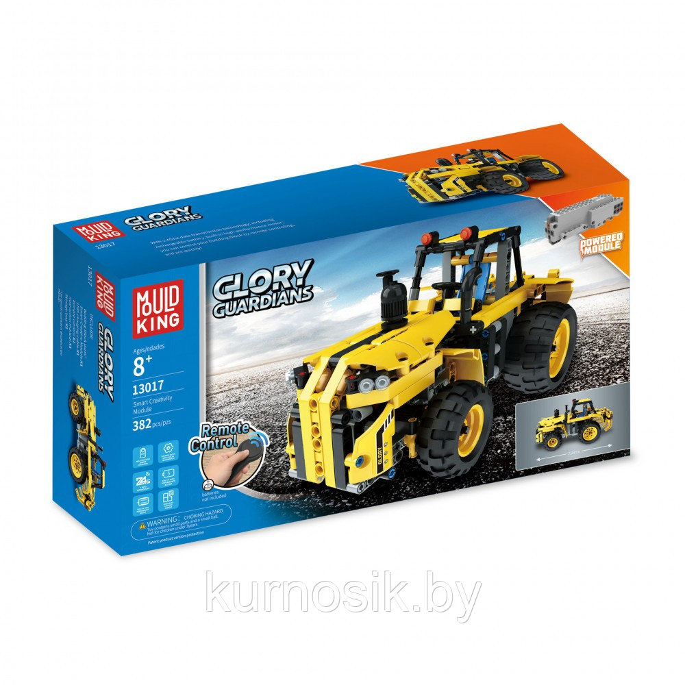 Конструктор Mould King Трактор на Р/У, 382 детали, арт. 13017