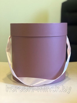 Шляпная коробка эконом вариант 22,5 см Цвет: Кофейный
