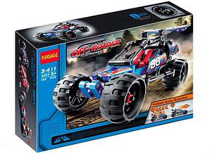 Конструктор Decool "Багги с инерционным механизмом", 160 деталей, арт. 3411