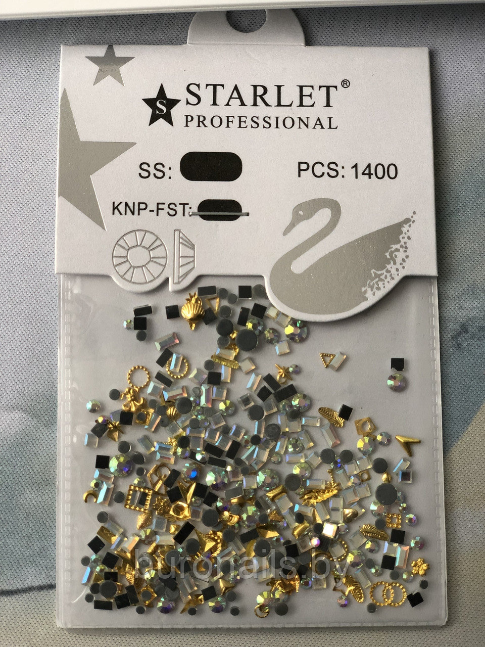 Стразы STARLET PROFESSIONAL, цвет (микс), 1400 ШТ - фото 3 - id-p106108817